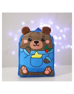 Рюкзак детский новогодний Мишка со звёздочкой 22х17 см Nnb