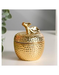 Шкатулка керамика Золотое яблочко 8 5х7х7 см Nnb