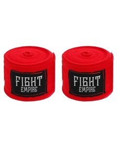 Бинты боксёрские эластичные Fight Empire 5 м цвет красный Кнр
