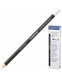 Маркер карандаш сухой перманентный для любой поверхности белый 4 5 мм Staedtler