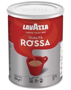 Кофе молотый Qualita Rossa 250 г жестяная банка 3593 Lavazza