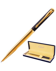 Ручка подарочная шариковая Arrow Gold корпус черный золотистый детали золотистые узел 0 7 мм синяя 1 Галант