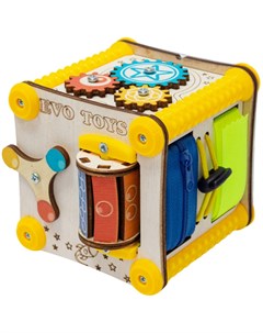 Деревянная игрушка Бизиборд Кубик развивающий дорожный Лабиринт Evotoys