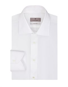 Классическая рубашка из хлопка Impeccabile в белом цвете Canali