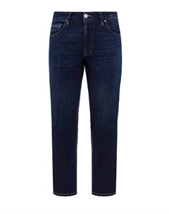 Окрашенные вручную джинсы 409 из денима Cortigiani