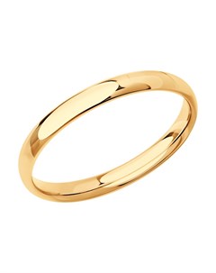 Обручальное кольцо из золота comfort fit 2 5 мм Sokolov
