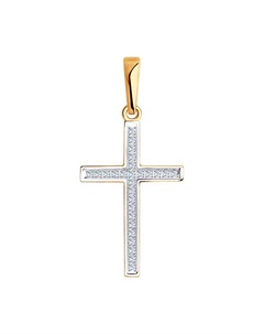Крест из золота с бриллиантами Sokolov