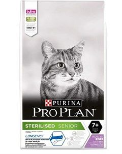 Сухой корм ProPlan для стерилизованных кошек старше 7 лет индейка 10кг Purina pro plan
