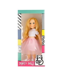 Кукла БЬЯНКА розовая юбка белая футболка Trinity dolls