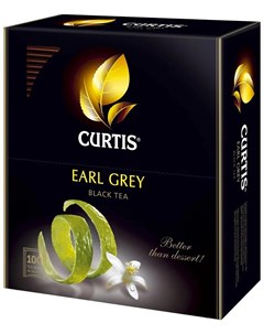 Чай черный Earl Grey 100 пакетиков Curtis