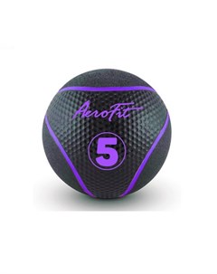 Набивной мяч 5 кг AFMB5 черный фиолетовые полоски Aerofit