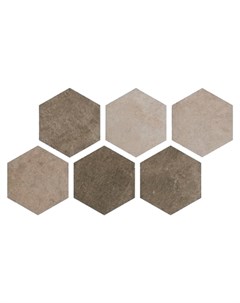 Плитка Hexagon Multi Cold 25x22 см Argenta ceramica