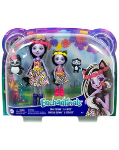 Набор игровой Enchantimals Сестрички с питомцами Сейдж и Сабелла Скунс Mattel