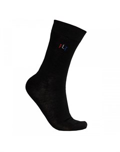 Носки чёрные с разноцветным логотипом NST 76 Feltimo