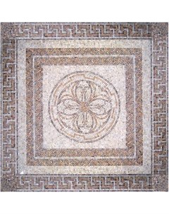 Панно Мозаичные ковры и розоны Мрамор бежевый 122x122 см PH 21 Natural