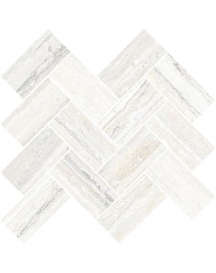 Мозаика Travertini Шеврон Белый 5х10 28x31 5 см Vitra