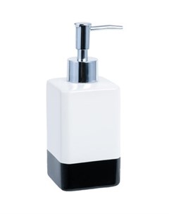 Дозатор для жидкого мыла Text белый черный FX 230 1 Fixsen