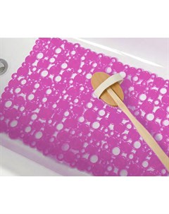 Коврик для ванной комнаты 53x53см Rings розовый Spirella