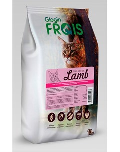 Сухой корм для кошек с мясом ягненка для стерилизованных 10 кг Frais