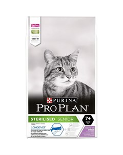 Корм для стерилизованных кошек старше 7 лет с высоким содержанием индейки 3 кг Purina pro plan