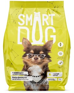 Корм для взрослых собак с курицей и рисом 18 кг Smart dog