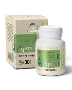 Концентрат пищевой сухой Спирулина 30 капсул х 500 мг Комплексы витаминов Алтэя