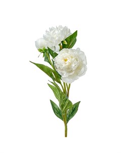 Искусственный цветок Пион 76 см белый Mayblummy