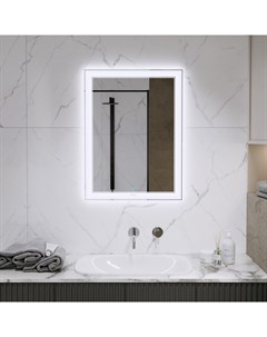 Зеркало с подсветкой bella lux белый 90x80x3 см Alavann