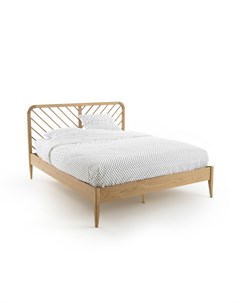 Кровать из массива дуба с кроватным основанием anda коричневый 167x110 см Laredoute