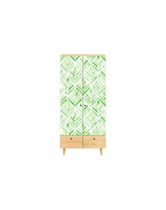Шкаф frida зеленый 90x197x60 см Ogogo