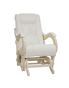 Кресло глайдер модель 78 белый 68x105x99 см Комфорт
