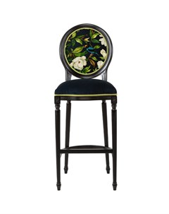 Барный стул цветущая аристократка версия 2 черный 46x126x45 см Object desire