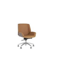Кресло офисное topchairs crown коричневое коричневый 60x90x62 см Stool group