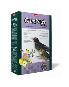 Корм Granpatee insectes для насекомоядных птиц комплексный с насекомыми 1 кг Padovan