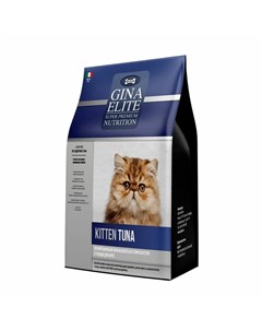 Elit Kitten полнорационный сухой корм для котят беременных и кормящих кошек с тунцом 1 кг Gina