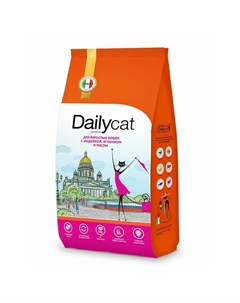 Сasual Line сухой корм для взрослых кошек всех пород с индейкой ягненком и рисом 400 г Dailycat