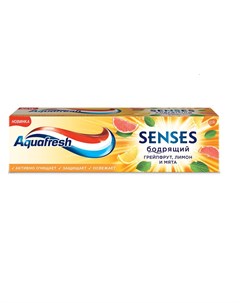 Паста зубная Senses Бодрящий Грейпфрут 75мл Aquafresh