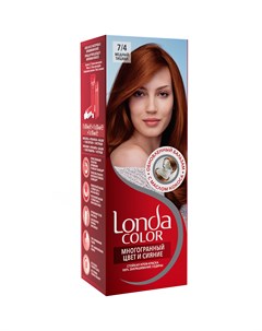 Краска крем для волос COLOR стойкая 7 4 Медный тициан Londa