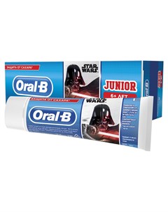 Зубная паста Junior Дисней Звездные Войны от 6 лет Мягкий Мятный Вкус 75 мл Oral-b