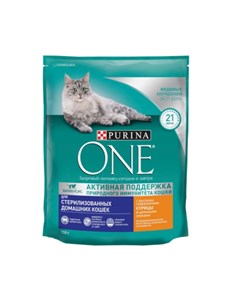 Сухой корм для стерилизованных кошек и кастрированных котов живущих в домашних условиях с высоким со Purina one