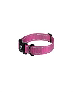 WANDERER Ошейник для собак со светоотражающей строчкой размер S 25 35см розовый Alcott