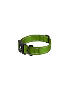 WANDERER Ошейник для собак со светоотражающей строчкой размер М 35 50см зеленый Alcott