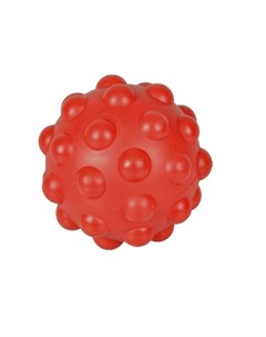 Игрушка для собак Мяч с отверстием для лакомств 6см красный Flamingo