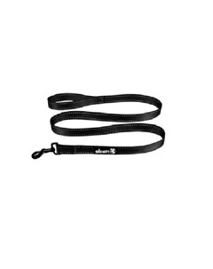 WANDERER Поводок для собак со светоотражающей строчкой размер М 1 9 150см черный Alcott