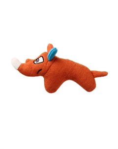 PUFFER ZOO Игрушка для собак Носорог с пищалкой 14см Gigwi
