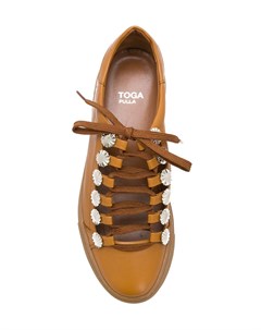 Toga pulla кроссовки на шнуровке 41 коричневый Toga pulla