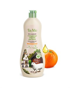 Антибактериальный гипоаллергенный чистящий эко крем для кухни с эфирным маслом Апельсин 500 мл Biomio