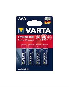 Батарейка LongLife Max Power AAA 4 шт Varta