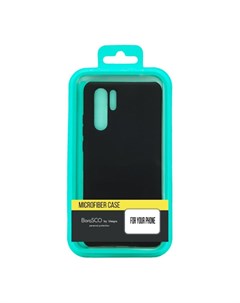 Чехол для телефона Borasco Microfiber Case для Huawei P40 Lite чёрный Vespa