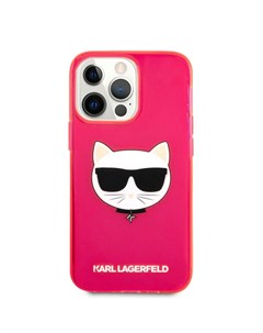 Чехол для телефона TPU FLUO CASE CHOUPETTE S HEAD для iPhone 13 Pro KLHCP13LCHTRP розовый Lagerfeld